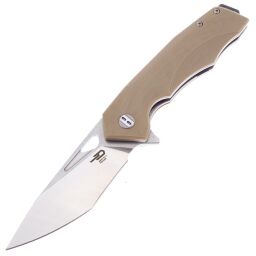 Нож Bestech Toucan Stonewash/Satin сталь D2 рукоять Beige G10 (BG14C-1)