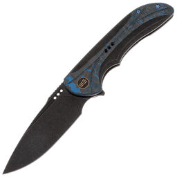Нож WE Knife Equivik blackwash сталь CPM-20CV рукоять Black Ti/Arctic Storm FatCarbon (WE23020-4)
