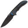 Нож WE Knife Equivik blackwash сталь CPM-20CV рукоять Black Ti/Arctic Storm FatCarbon (WE23020-4)