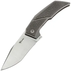 Нож Reate T3500 satin сталь M390 рукоять Grey Titanium