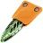 Нож Rike Knife Mini Cicada сталь Damasteel рукоять Green Ti