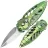 Нож Rike Knife Mini Cicada сталь Damasteel рукоять Green Ti