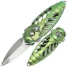 Нож Rike Knife Mini Cicada сталь Damasteel рукоять Green Ti