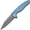 Нож Sencut Selkyris gray stonewash сталь D2 рукоять Blue Aluminum (S25068-3)