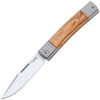 Нож Lion Steel BestMan сталь M390 рукоять Ti/Olive Wood