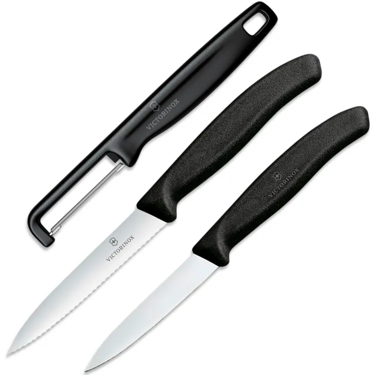 Набор Victorinox Classic Paring Knife Set 3 with I-Peeler black (6.7113.33)