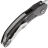 Нож Microtech Brachial Stonewash сталь M390 рукоять Black Aluminium (268A-10)