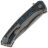 Нож NL Knives Аурум Ultimate Custom Tanto сталь М390 рукоять Chaotic Blue CF