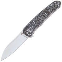 Нож QSP Otter сталь S35VN рукоять Aluminium Foil CF (QS140-A1)