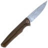 Нож складной Гудзон сталь  ZDI-1016 рукоять титан под бронзу (Чебурков А.И.)