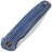Нож WE Knife Shakan Beadblast сталь CPM-20CV рукоять Blue/Black Titanium (WE20052C-1)