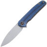 Нож We Knife Shakan Beadblast сталь CPM-20CV рукоять Blue/Black Titanium (WE20052C-1)