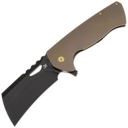Нож Kansept Leviathan blackwash сталь S35VN рукоять Bronze Titanium