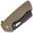 Нож Kansept Leviathan blackwash сталь S35VN рукоять Bronze Titanium