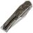 Нож TuoTown Lau Integral сталь Tmax рукоять Grey Crystal Ti/Chaotic Gold CF