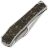 Нож TuoTown Lau Integral сталь Tmax рукоять Grey Crystal Ti/Chaotic Gold CF