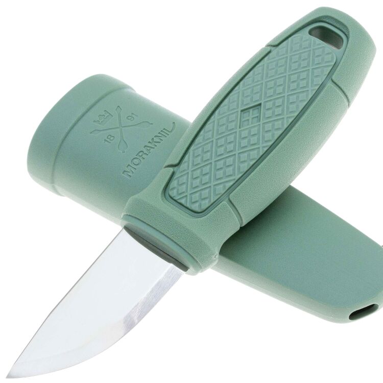 Нож Mora Eldris LightDuty сталь 12С27 рукоять Mint Green TPE (13855)
