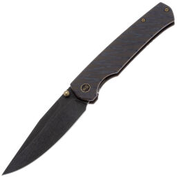 Нож WE Knife Evoke Blackwash сталь CPM-20CV рукоять Tiger Stripe Flamed Titanium (WE21046-4)