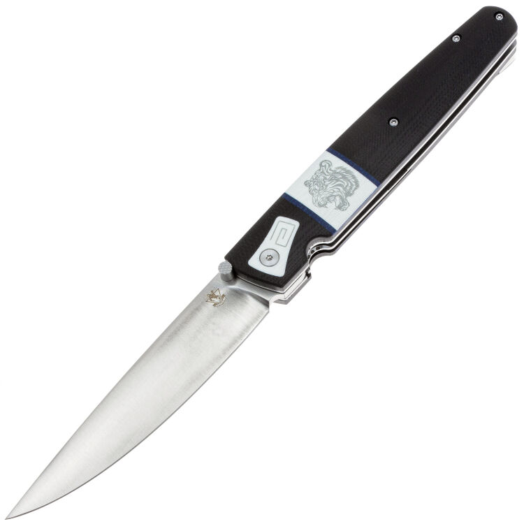 Нож Steelclaw Саха Тигр сталь D2 рукоять Black/White G10