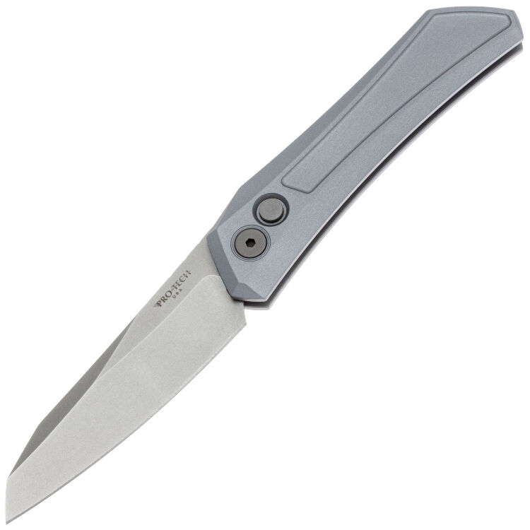 Нож Pro-Tech Oligarch stonewash сталь MagnaCut рукоять Grey Aluminium (DS101-Grey)