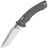 Нож Microtech Amphibian Ram-Lok stonewash сталь M390MK рукоять Natural Clear Fluted Aluminum