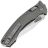 Нож Microtech Amphibian Ram-Lok stonewash сталь M390MK рукоять Natural Clear Fluted Aluminum