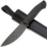 Нож UralEDC КрейсерЪ blackwash сталь PGK рукоять Carbon Fiber