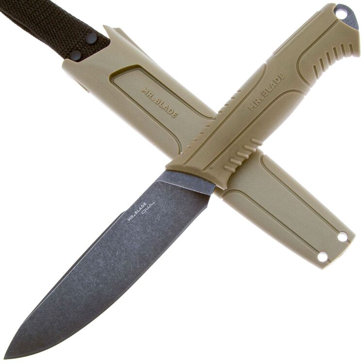 Нож Mr.Blade Owl blackwash сталь 8Cr14MoV рукоять Olive TPR