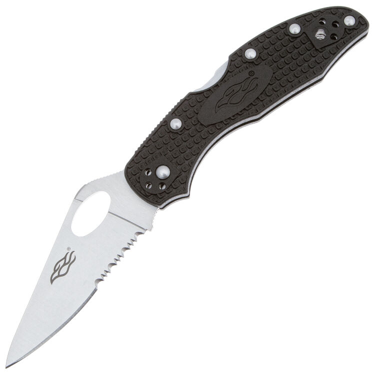 Нож Firebird by Ganzo F759MS-BK Serrated cталь 440C рукоять Black GFN
