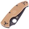 Нож Spyderco Tenacious LTW Black PS сталь 8Cr13MoV рукоять Tan FRN (C122PSTNBK)