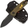 Нож Kizer Drop Bear Fix blackwash Halloween Edition сталь 14C28N рукоять Ultem