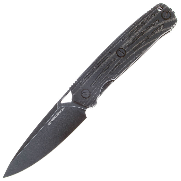 Нож Arkona Nettle F blackwash сталь K110 рукоять микарта black-grey