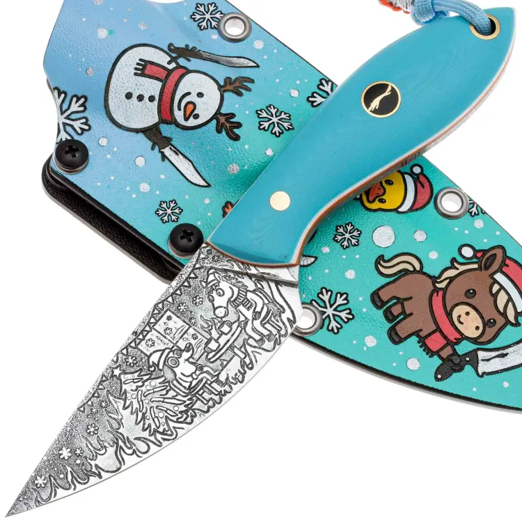 Нож Волчий Век Масичька Custom 2026 LE сталь 95Х18 WA рукоять Teal G10