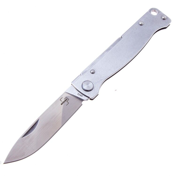 Нож Boker Plus Atlas Stonewash сталь 12С27 рукоять сталь (01BO856)