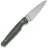Нож Tenable Parr stonewash сталь 14C28N рукоять Green Micarta