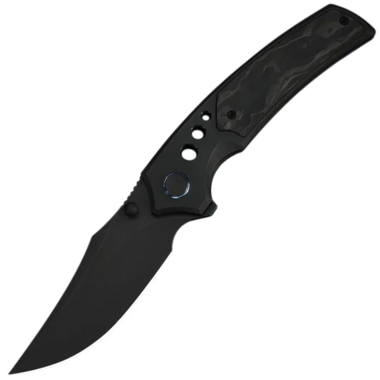 Нож WE Knife Skynix blackwash сталь M390 рукоять Black Titanium/Marble CF