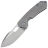 Нож Maxace Meerkat сталь M390 рукоять Grey/Blue Clip Titanium