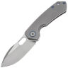 Нож Maxace Meerkat сталь M390 рукоять Grey/Blue Clip Titanium