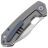 Нож Maxace Meerkat сталь M390 рукоять Grey/Blue Clip Titanium