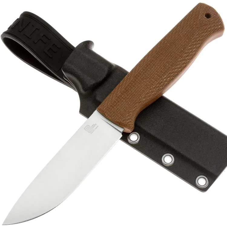 Нож Owl Knife Hoot сталь N690 рукоять микарта Орех