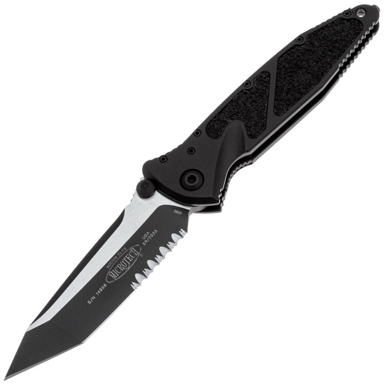 Нож Microtech SOCOM Elite T/E PS black сталь M390 рукоять Black Aluminium (161-2T)