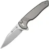 Нож Sencut Selkyris satin сталь D2 рукоять Gray Aluminum (S25068-2)