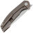 Нож Kansept Mini Accipiter stonewash сталь S35VN рукоять Bronze Titanium/Rose Pattern CF