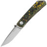 Нож Real Steel Luna Boost stonewash сталь N690 рукоять Ti/Toxic Storm FatCarbon (7072FC6)