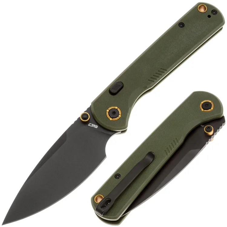 Нож CJRB Latitude black сталь AR-RPM9 рукоять Green G10