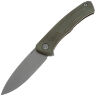 Нож NL Knives Аурум Нудист Drop point сталь М390 рукоять Grey Titanium