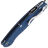 Нож Spyderco Military 2 Satin сталь CPM-SPY27 рукоять Cobalt Blue G10 (C36GPCBL2)