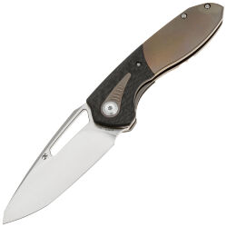 Нож Kansept Thoth satin сталь CPM-20CV рукоять Titanium/Twill Carbon Fiber