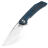Нож Bestech Falko Satin сталь 154CM рукоять Blue G10/CF (BL01B)