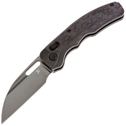 Нож Kansept Vivid mirror DLC сталь S35VN рукоять Blackwash Ti/Purple Haze FatCarbon